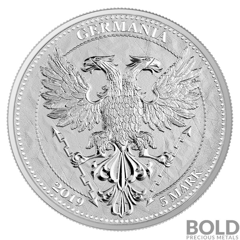 2019 Germania Silver Oak Leaf BU Round – 1 oz